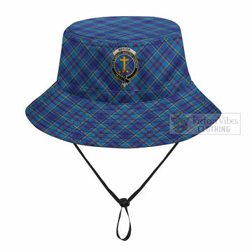 Mercer Tartan Fishing Hat with Family Crest
