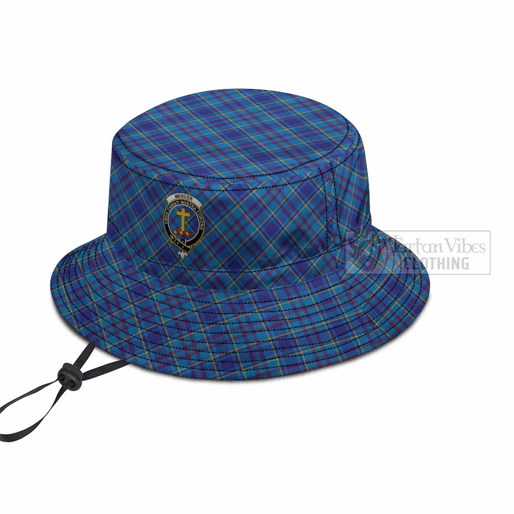 Mercer Tartan Fishing Hat with Family Crest