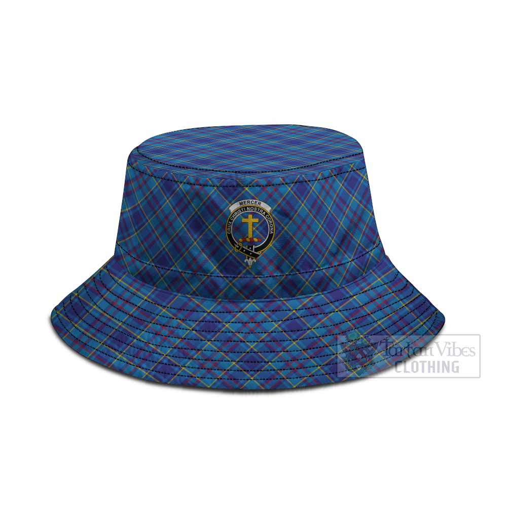 Mercer Tartan Fishing Hat with Family Crest