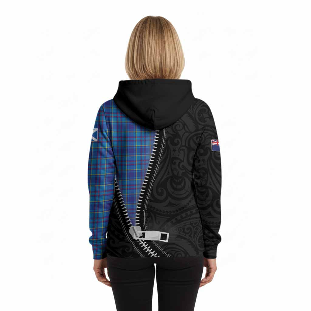 Mercer Tartan Hoodie New Zealand Pattern Unique Zipper Stylized