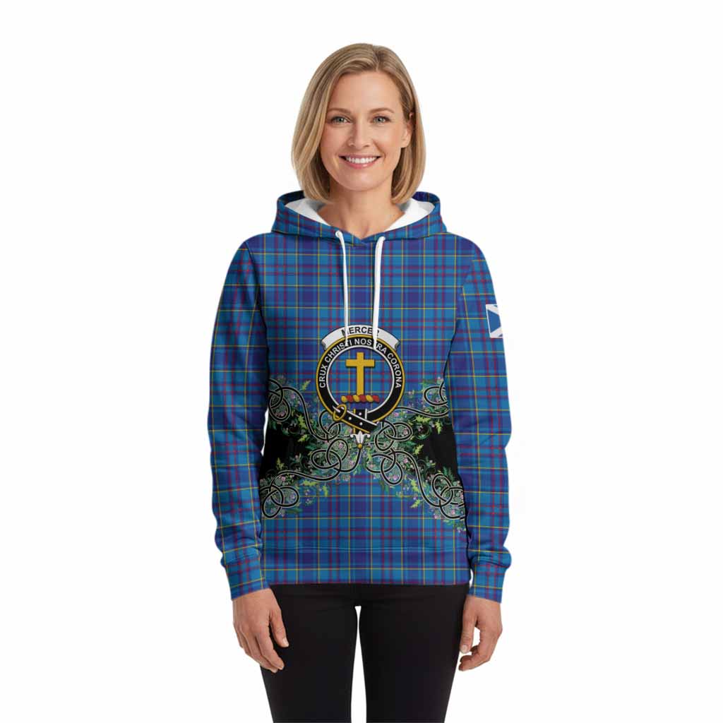 Mercer Tartan Hoodie Thistle Scottish Spirit
