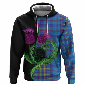 Mercer Tartan Hoodie Traditional Scottish Thistle
