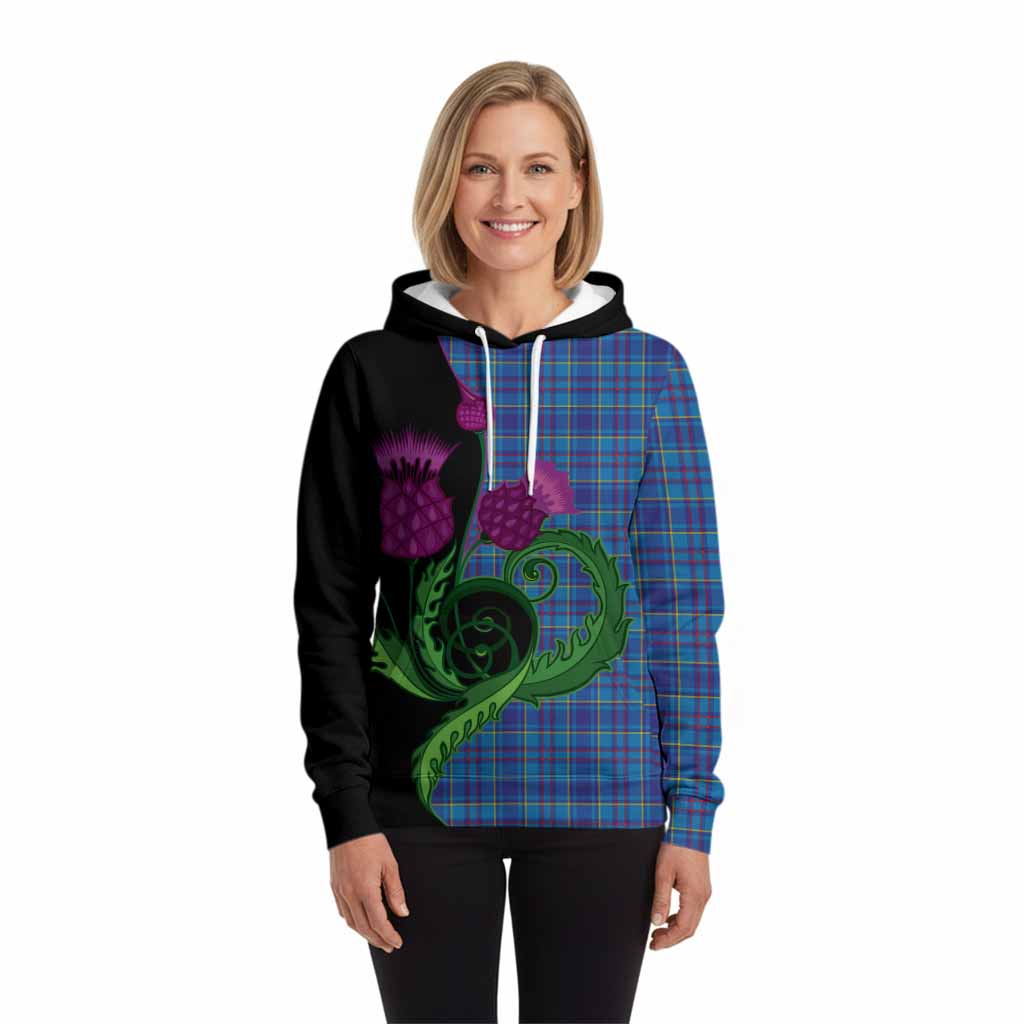Mercer Tartan Hoodie Traditional Scottish Thistle