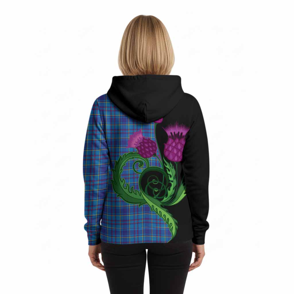 Mercer Tartan Hoodie Traditional Scottish Thistle