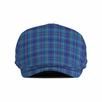 Mercer Tartan Jeff Cap, Tartan Flat Cap