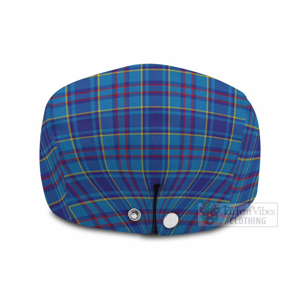 Mercer Tartan Jeff Cap, Tartan Flat Cap