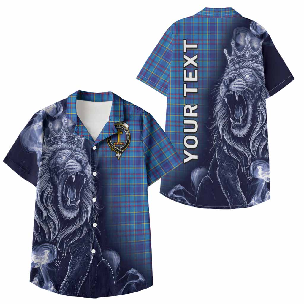 Mercer Tartan Kid Hawaiian Shirt Roaring Lion Heritage