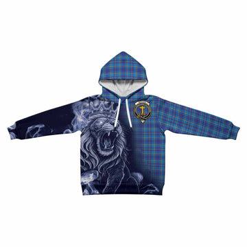 Mercer Tartan Kid Hoodie Roaring Lion Heritage
