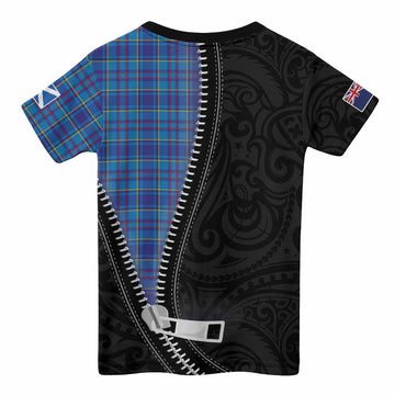 Mercer Tartan Kid T-shirt New Zealand Pattern Unique Zipper Stylized