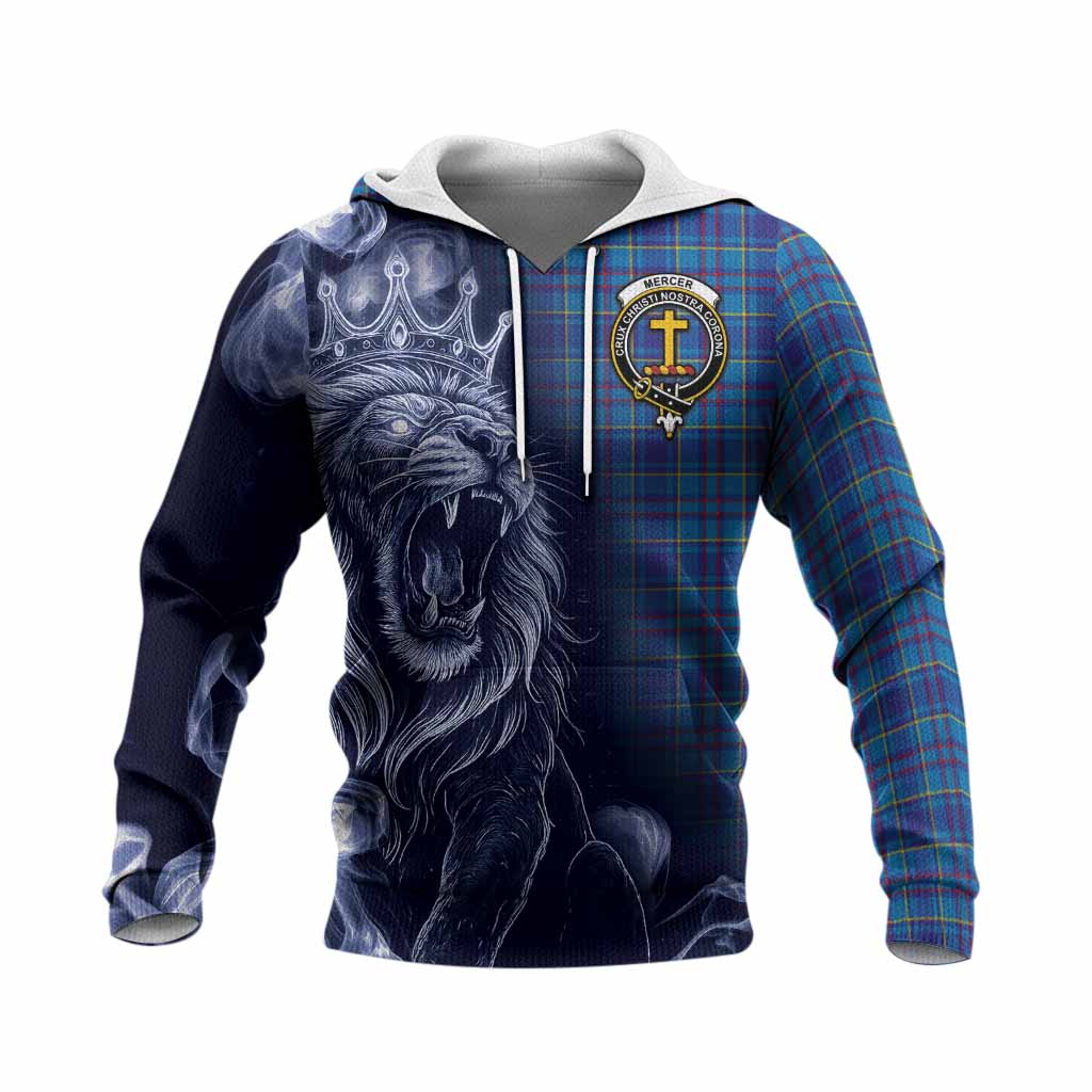 Mercer Tartan Knitted Hoodie Roaring Lion Heritage