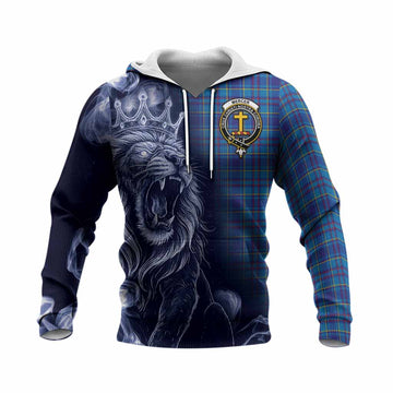 Mercer Tartan Knitted Hoodie Roaring Lion Heritage