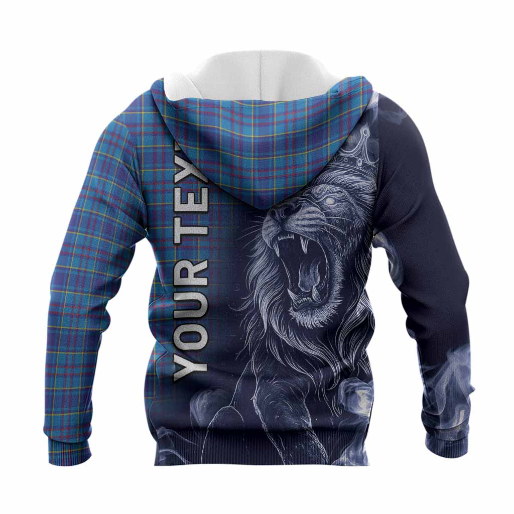 Mercer Tartan Knitted Hoodie Roaring Lion Heritage