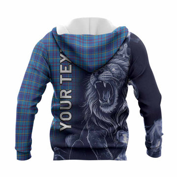 Mercer Tartan Knitted Hoodie Roaring Lion Heritage
