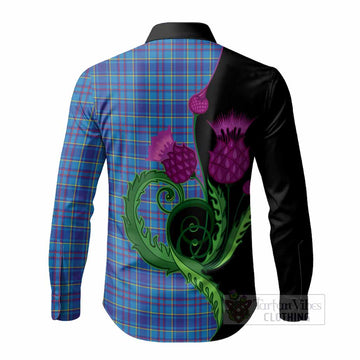 Mercer Tartan Long Sleeve Button Shirts Traditional Scottish Thistle