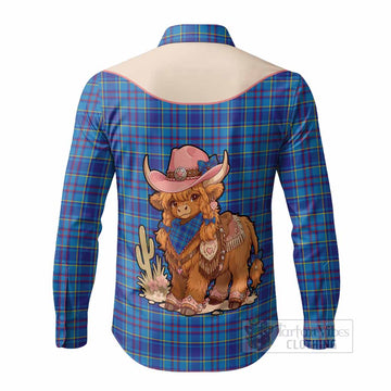 Mercer Tartan Long Sleeve Button Shirts Wee Coo Cowgirl Cute Style
