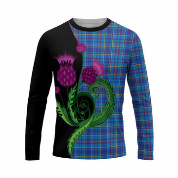 Mercer Tartan Long Sleeve T-Shirt Traditional Scottish Thistle