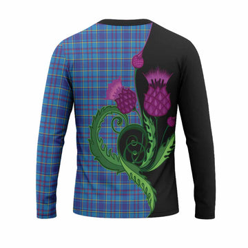 Mercer Tartan Long Sleeve T-Shirt Traditional Scottish Thistle