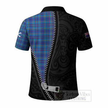 Mercer Tartan Polo Shirt New Zealand Pattern Unique Zipper Stylized