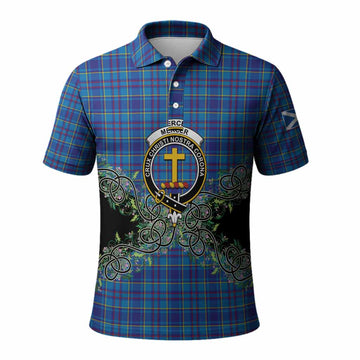 Mercer Tartan Polo Shirt Thistle Scottish Spirit
