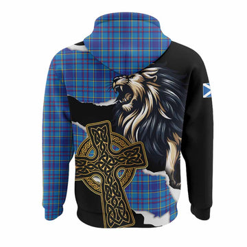 Mercer Tartan Scottish Hoodie Lion Celtic Heritage