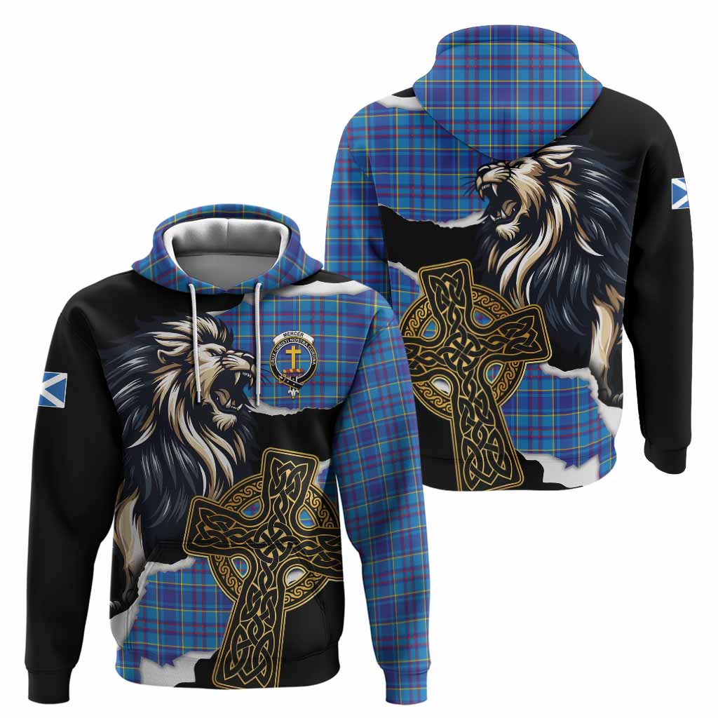 Mercer Tartan Scottish Hoodie Lion Celtic Heritage