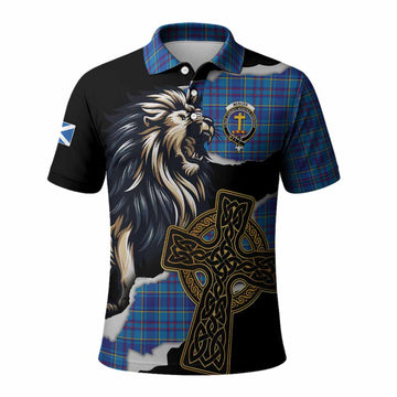 Mercer Tartan Scottish Polo Shirt Lion Celtic Heritage