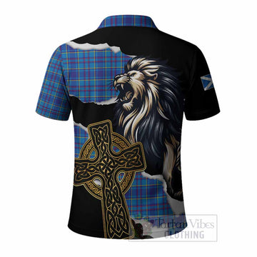 Mercer Tartan Scottish Polo Shirt Lion Celtic Heritage