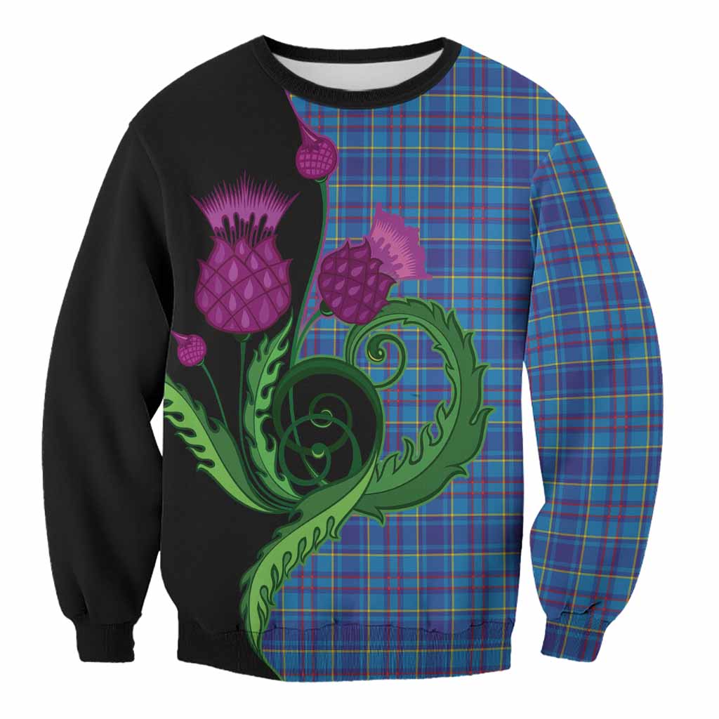 Mercer Tartan Sweatshirt Traditional Scottish Thistle