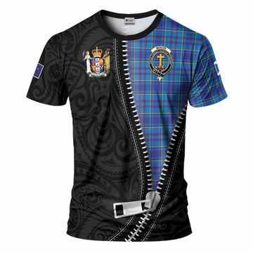 Mercer Tartan T-Shirt New Zealand Pattern Unique Zipper Stylized