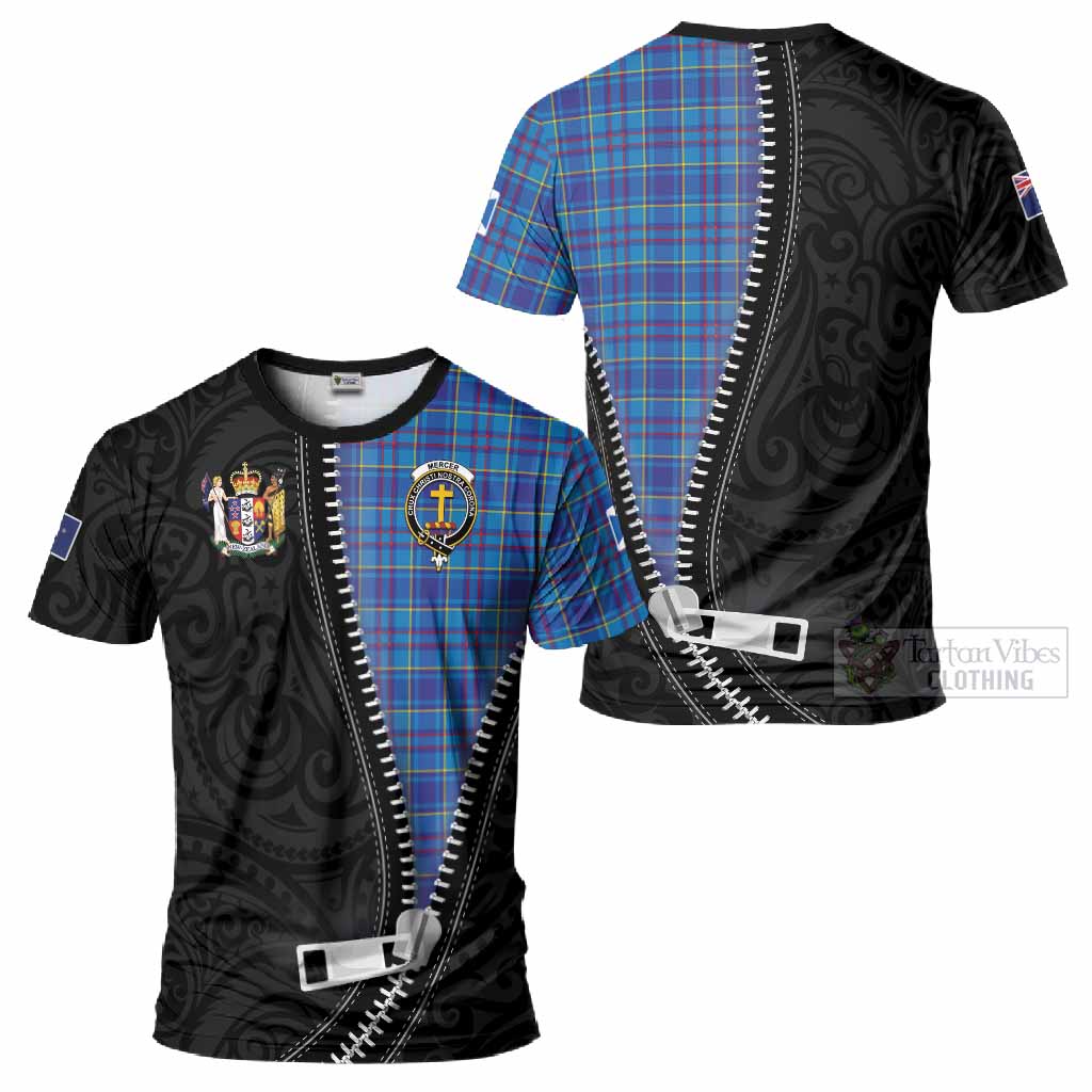 Mercer Tartan T-Shirt New Zealand Pattern Unique Zipper Stylized