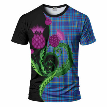 Mercer Tartan T-Shirt Traditional Scottish Thistle