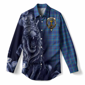 Mercer Tartan Women Casual Shirt Roaring Lion Heritage