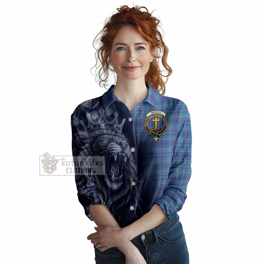 Mercer Tartan Women Casual Shirt Roaring Lion Heritage