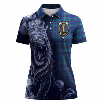 Mercer Tartan Women Polo Shirt Roaring Lion Heritage