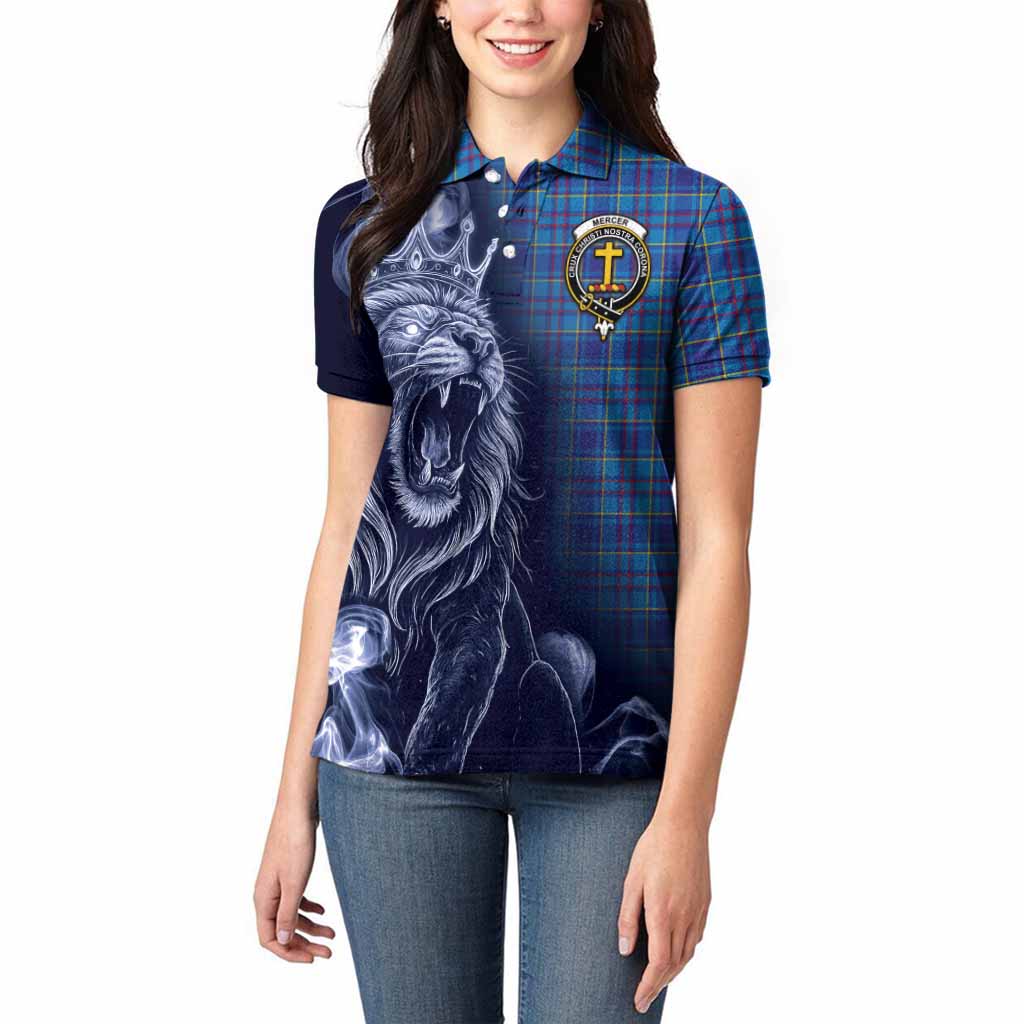 Mercer Tartan Women Polo Shirt Roaring Lion Heritage