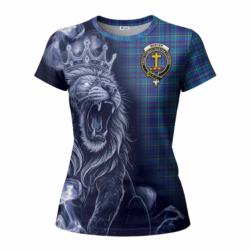 Mercer Tartan Women T shirt Roaring Lion Heritage