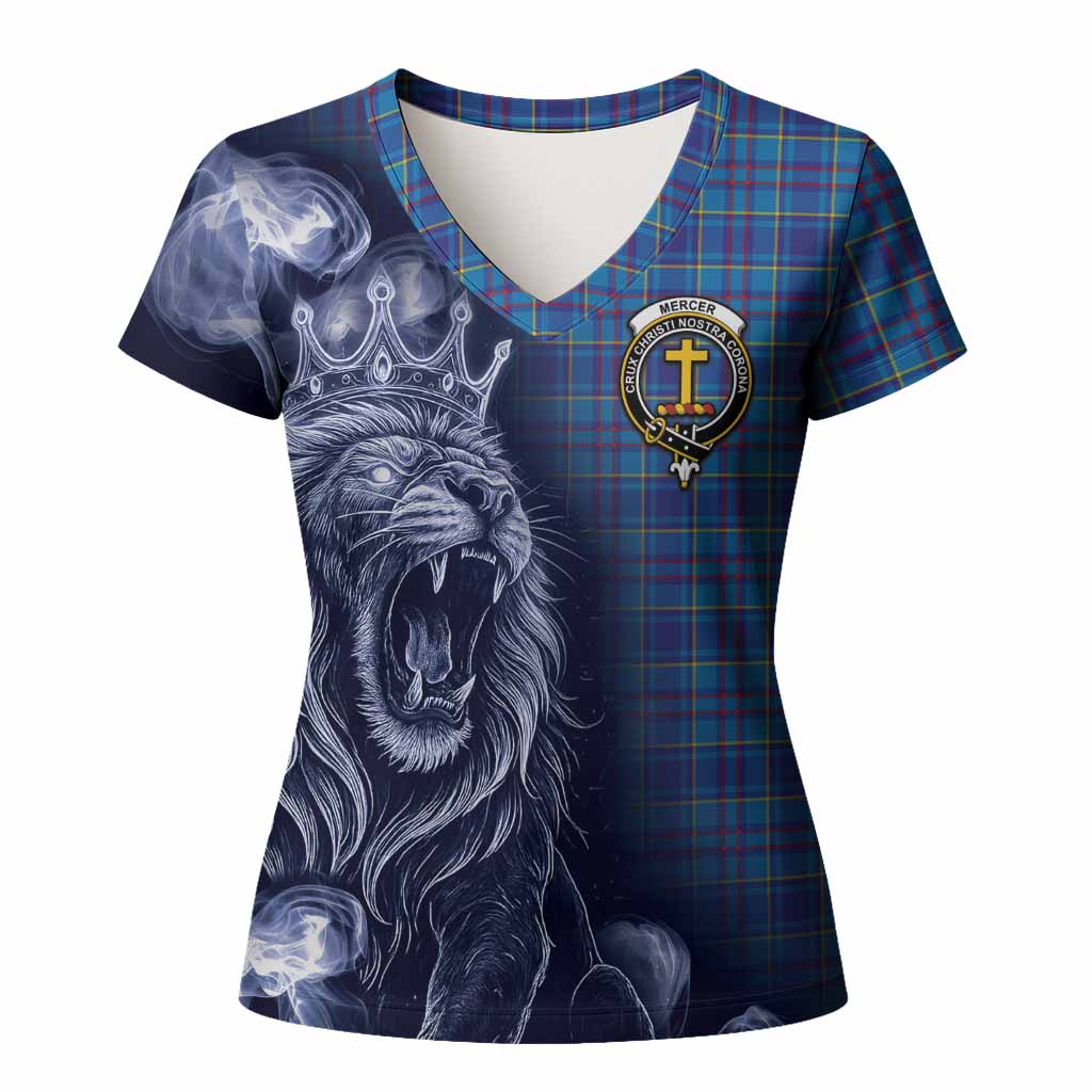 Mercer Tartan Women T shirt Roaring Lion Heritage