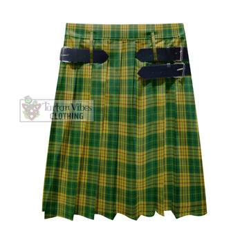 Meredith of Wales Tartan Men's Pleated Skirt - Fashion Casual Retro Scottish Kilt Style