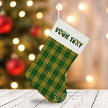 Meredith of Wales Tartan Christmas Stocking with Personalized Text