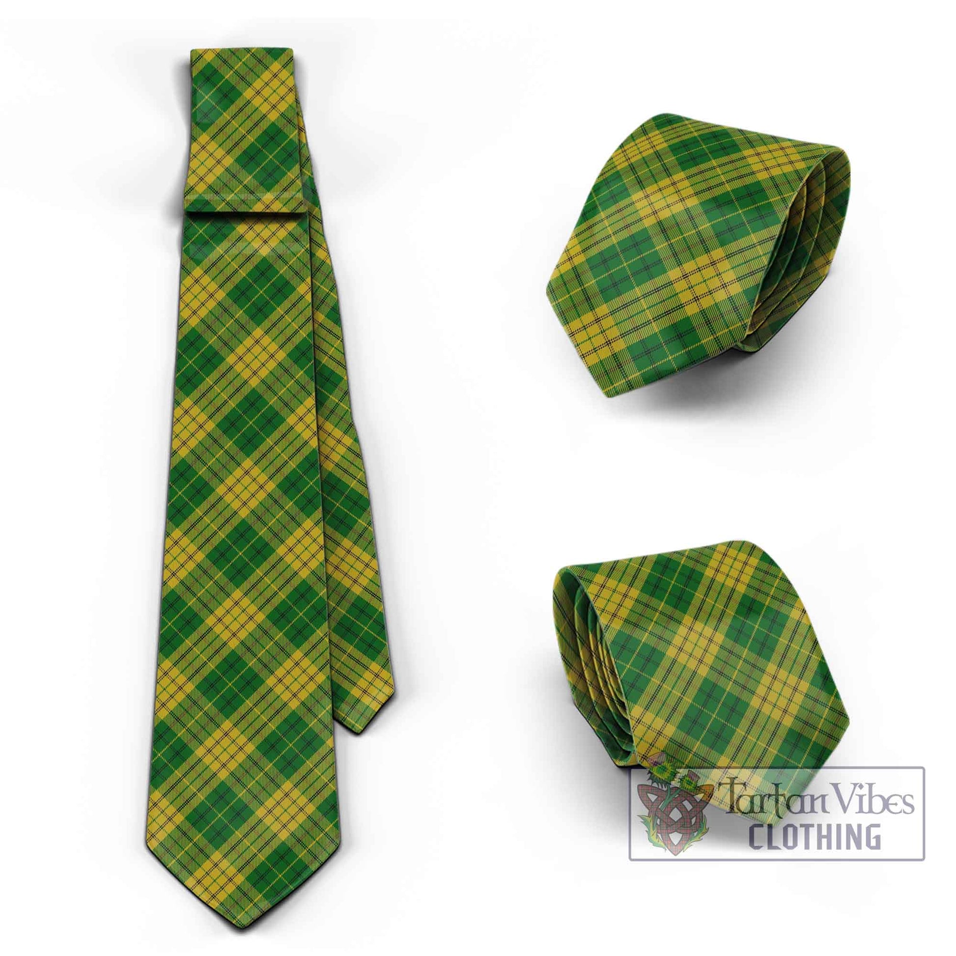 Tartan Vibes Clothing Meredith of Wales Tartan Classic Necktie Cross Style