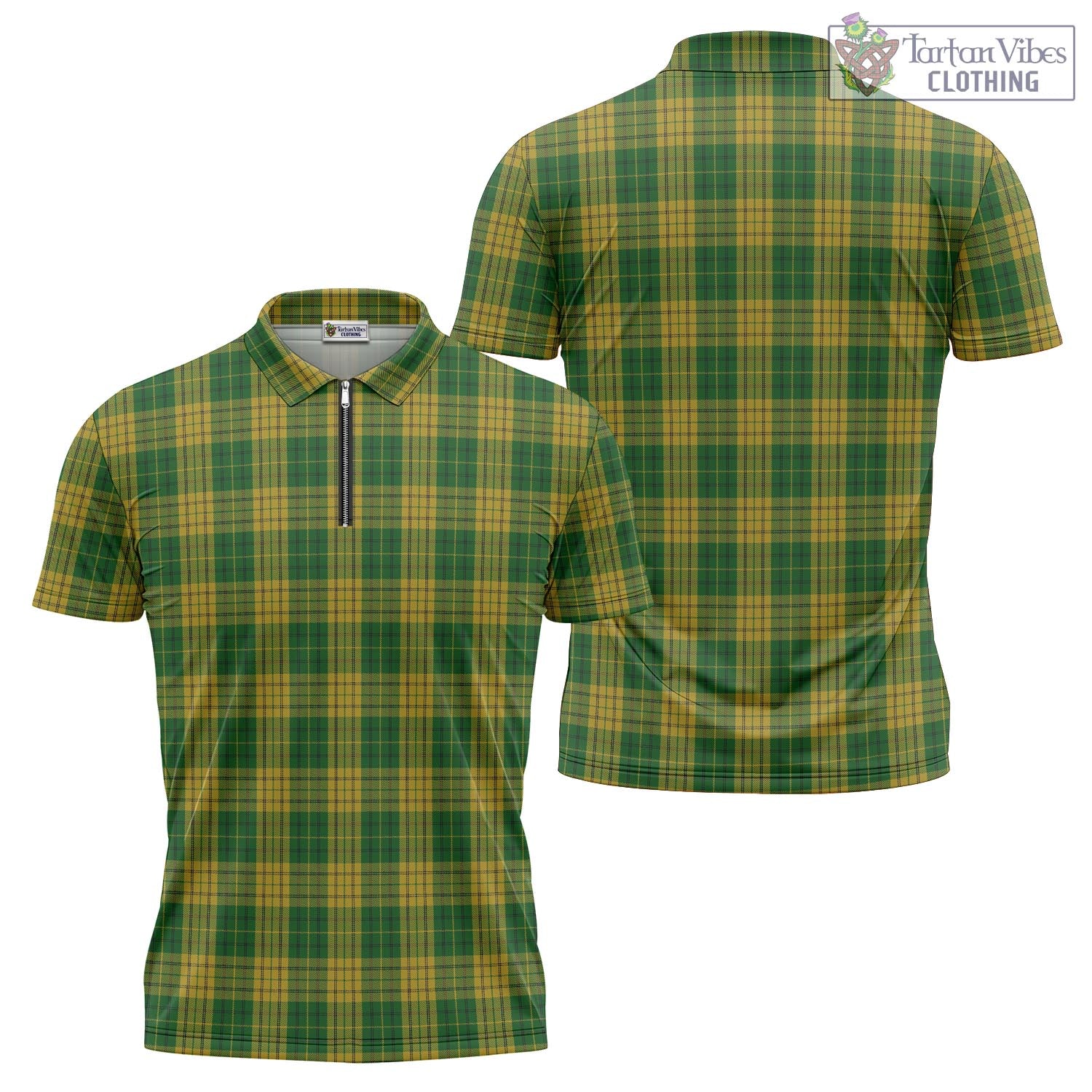 Meredith of Wales Tartan Zipper Polo Shirt Unisex - Tartan Vibes Clothing