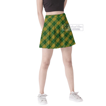 Meredith of Wales Tartan Women's Plated Mini Skirt