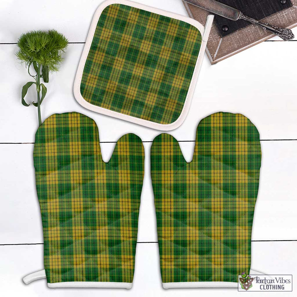 Meredith of Wales Tartan Combo Oven Mitt & Pot-Holder Combo 1 Oven Mitt & 1 Pot-Holder White - Tartan Vibes Clothing