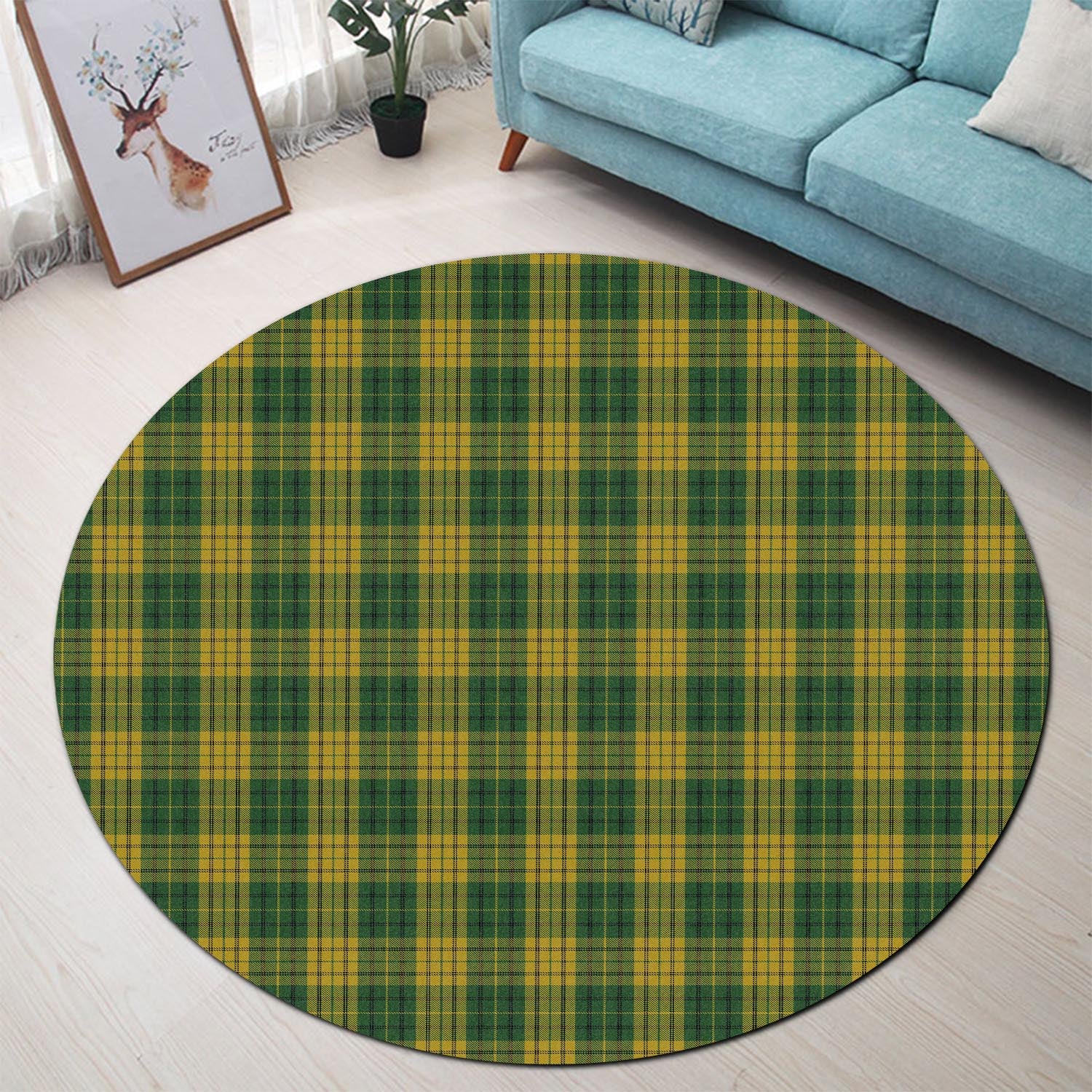 meredith-of-wales-tartan-round-rug