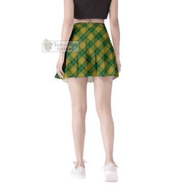 Meredith of Wales Tartan Women's Plated Mini Skirt Cross Style