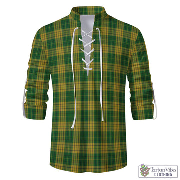 Meredith of Wales Tartan Men's Scottish Traditional Jacobite Ghillie Kilt Shirt