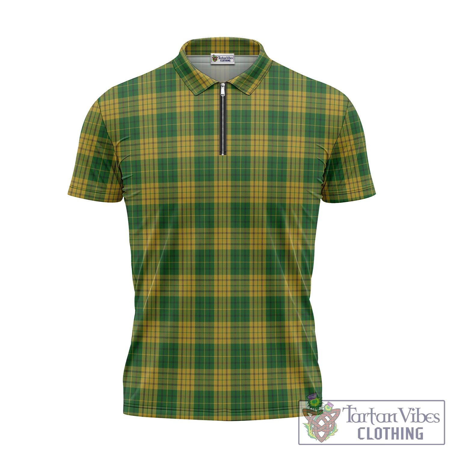 Meredith of Wales Tartan Zipper Polo Shirt - Tartan Vibes Clothing