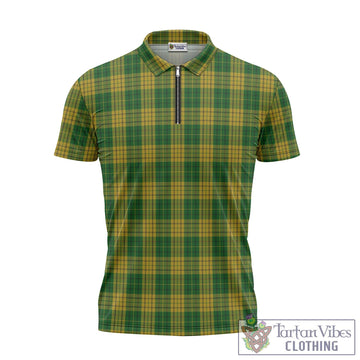 Meredith of Wales Tartan Zipper Polo Shirt