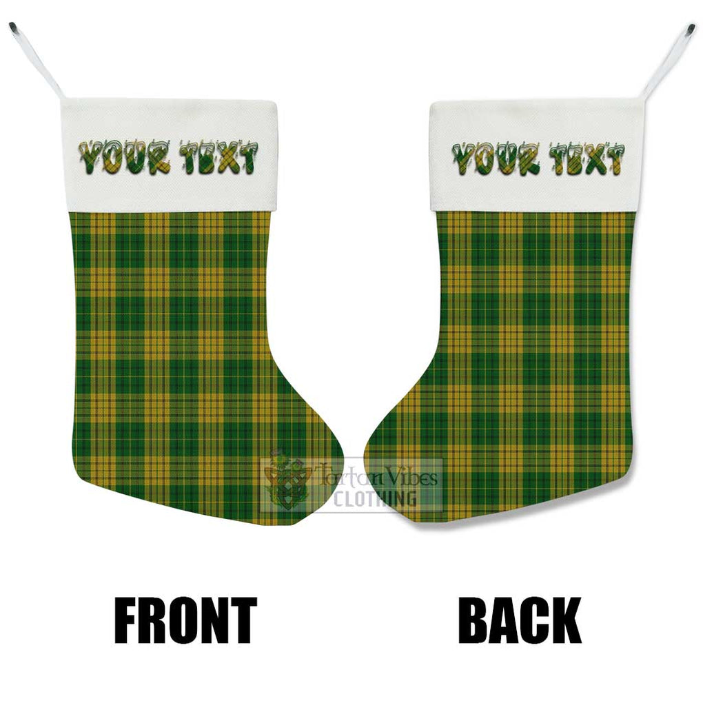 Tartan Vibes Clothing Meredith of Wales Tartan Christmas Stocking with Personalized Text