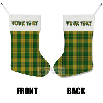 Meredith of Wales Tartan Christmas Stocking with Personalized Text